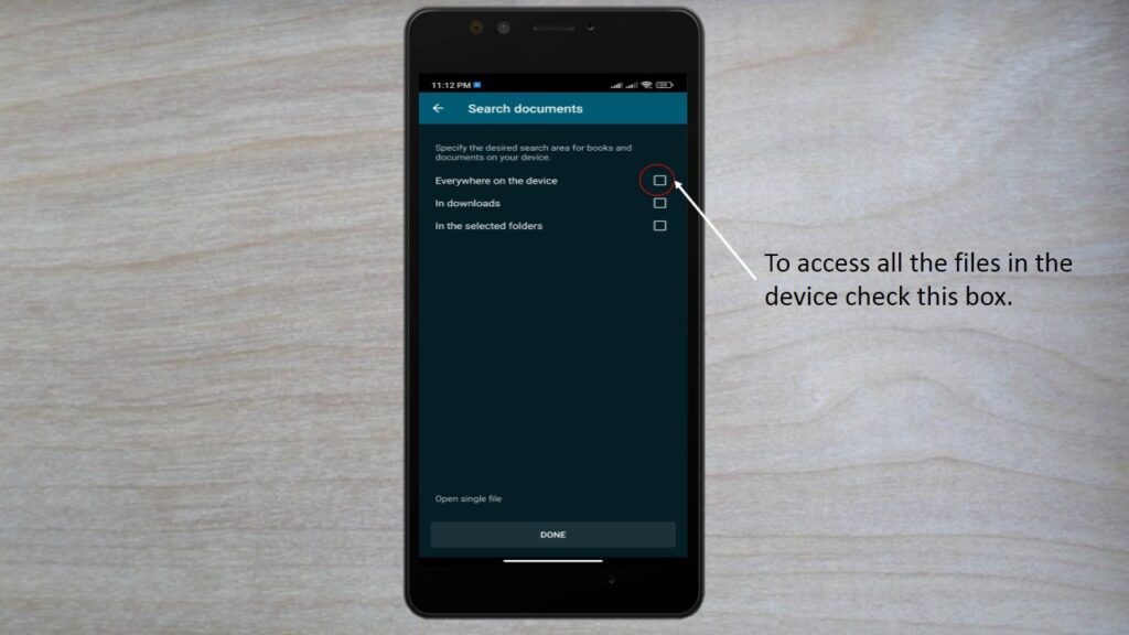 How to Open Epub file on your android phone: A step-by-step Guide 12 To access all files in the device check this box