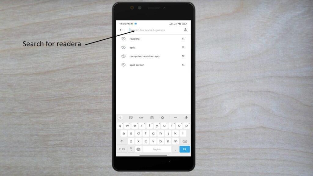 How to Open Epub file on your android phone: A step-by-step Guide 3 Search for readera app