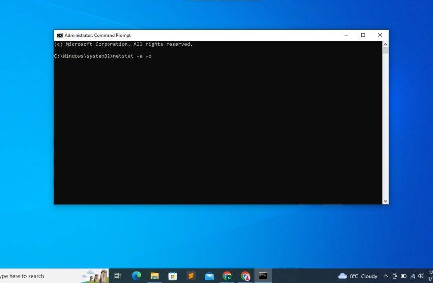 How to open TCP and upd port in Windows 10 using command Prompt