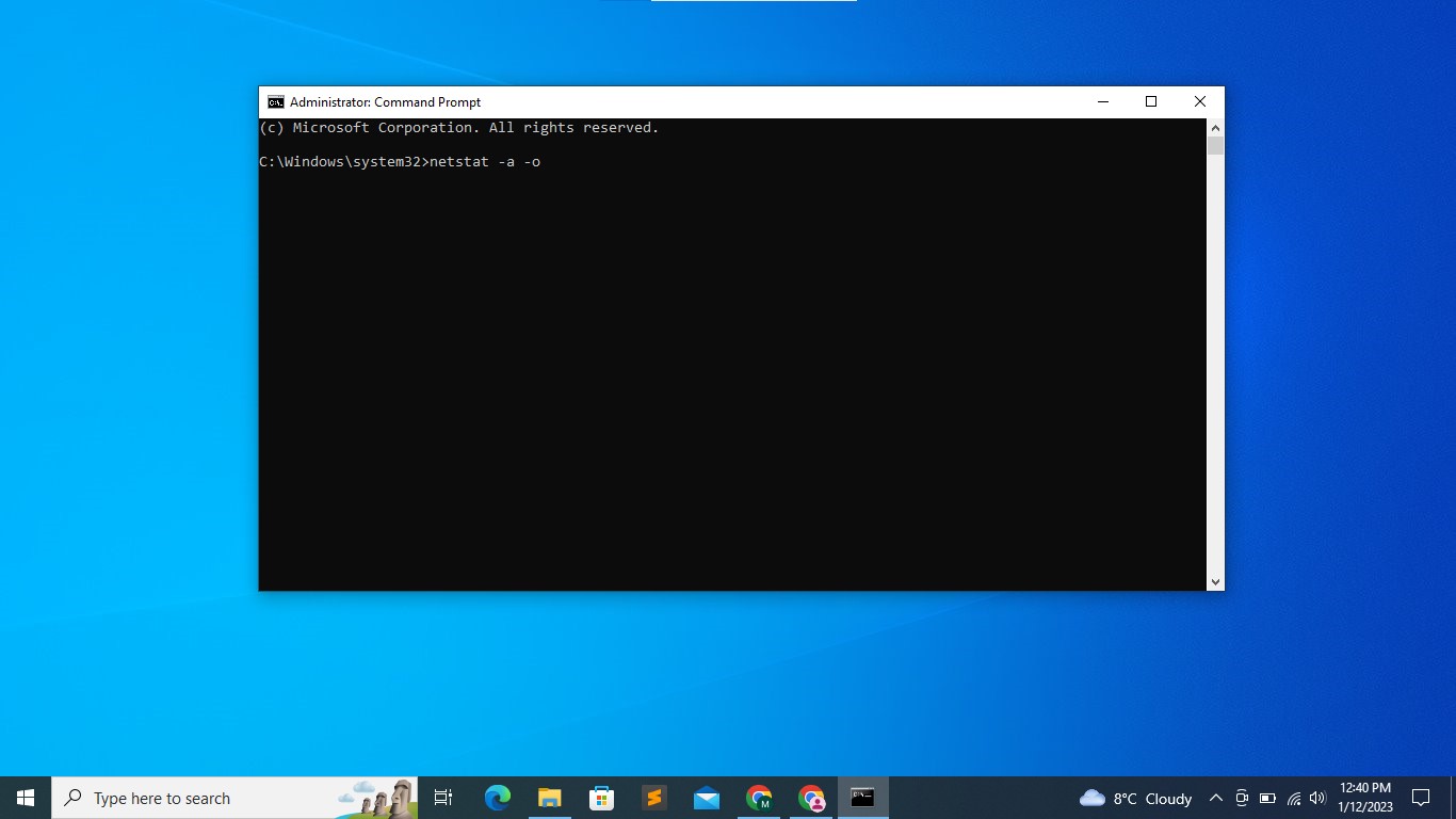 How to open TCP and upd port in Windows 10 using command Prompt