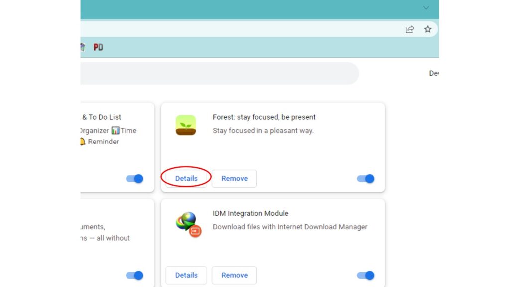 How to Use Extensions in Incognito Mode in Google Chrome 4 select the details option