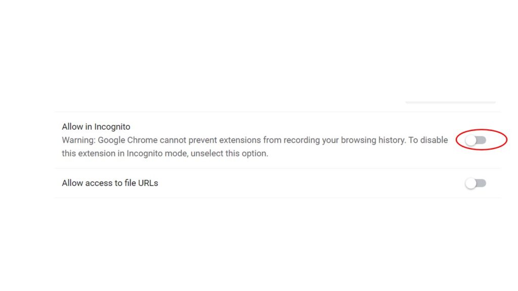 How to Use Extensions in Incognito Mode in Google Chrome 5 Allow in incognito button and enable it