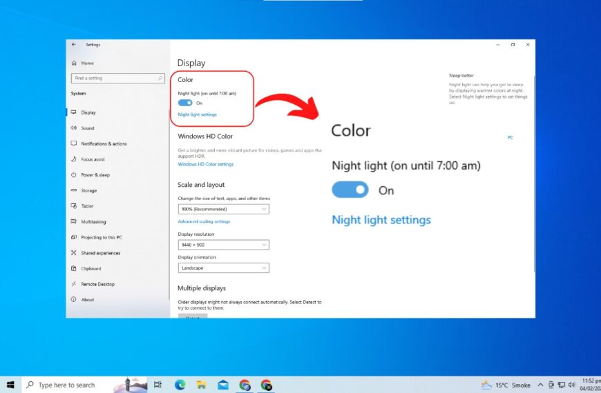 How to Enable Night Light in Windows 10