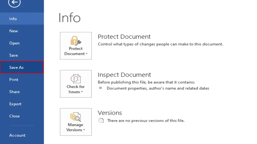 From Word to PDF: A Guide to Document Conversion 2 "Save As"